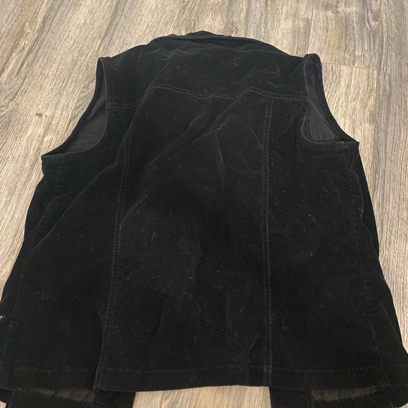 Northern Reflections Black Velour Vest - Picture 3 of 3
